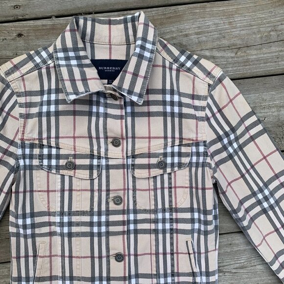 Vintage Burberry London Novacheck Bomber Jacket Size 6 - Picture 14 of 16